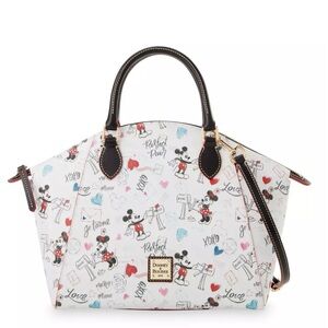 Mickey and Minnie Mouse Sweethearts Satchel Bag by Dooney & Bourke